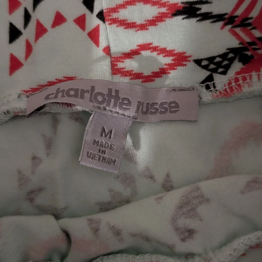 Charlotte Russe Geometric Tribal Print Pencil Skirt - Black, Red, Green - Picture 3 of 3